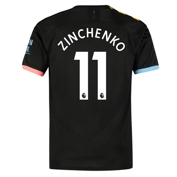 Camiseta Manchester City NO.11 Zinchenko 2ª 2019 2020 Negro